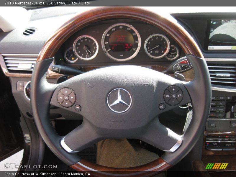 Black / Black 2010 Mercedes-Benz E 350 Sedan