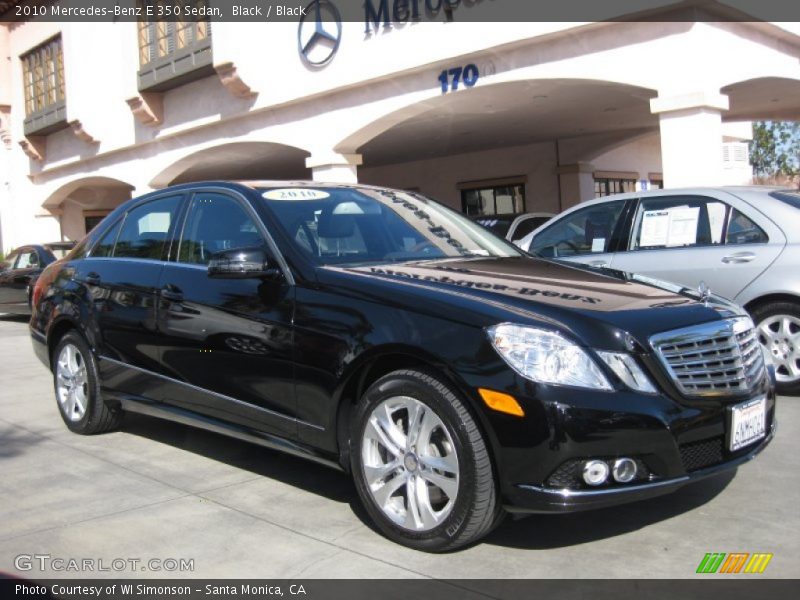 Black / Black 2010 Mercedes-Benz E 350 Sedan