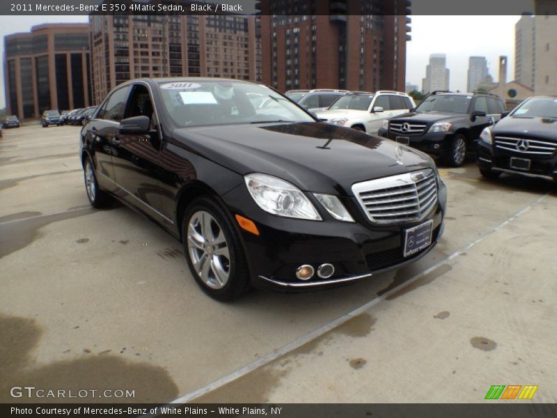 Black / Black 2011 Mercedes-Benz E 350 4Matic Sedan