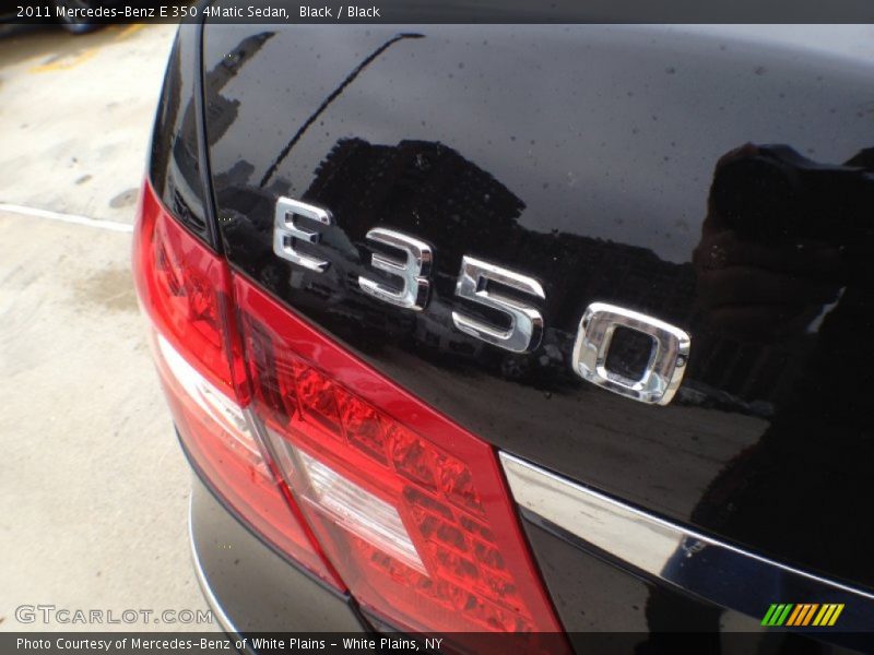 Black / Black 2011 Mercedes-Benz E 350 4Matic Sedan