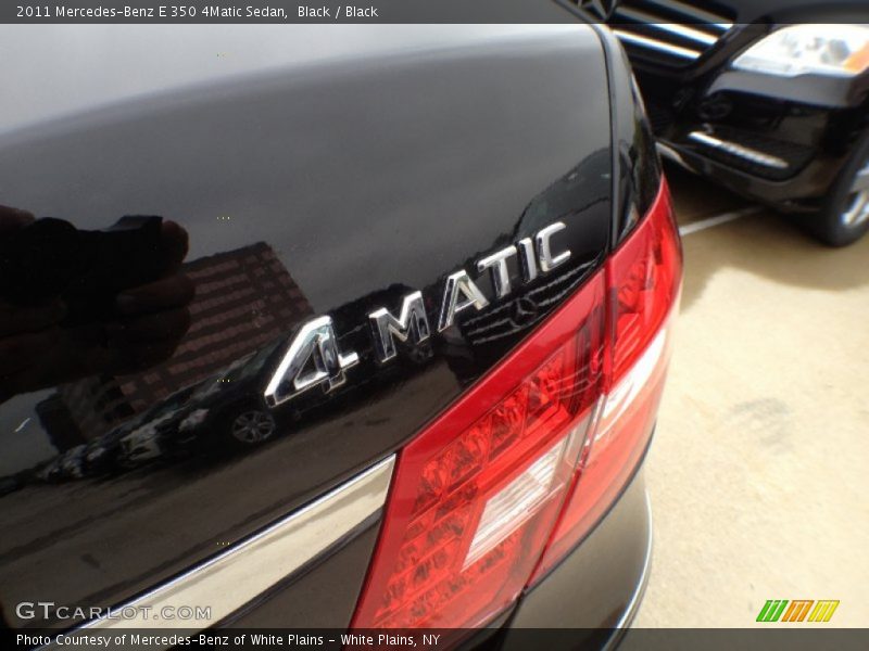 Black / Black 2011 Mercedes-Benz E 350 4Matic Sedan