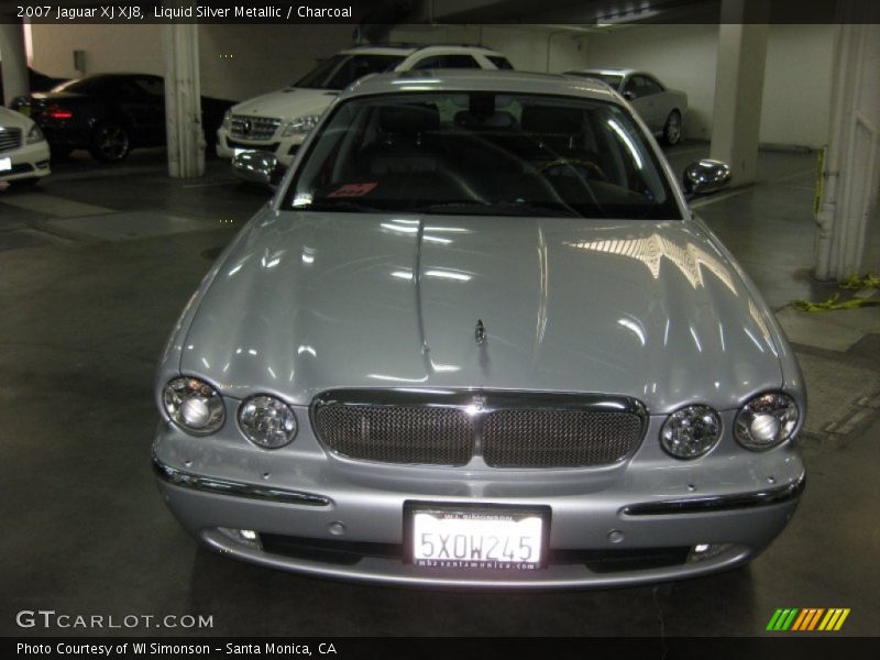 Liquid Silver Metallic / Charcoal 2007 Jaguar XJ XJ8