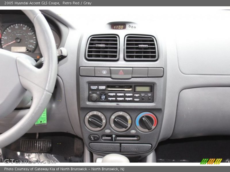 Retro Red / Gray 2005 Hyundai Accent GLS Coupe