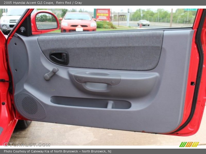 Retro Red / Gray 2005 Hyundai Accent GLS Coupe