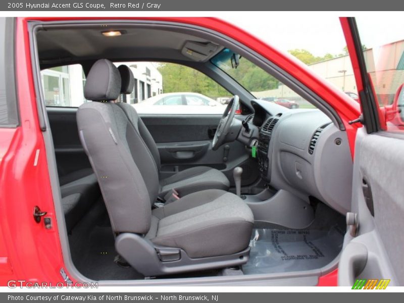 Retro Red / Gray 2005 Hyundai Accent GLS Coupe