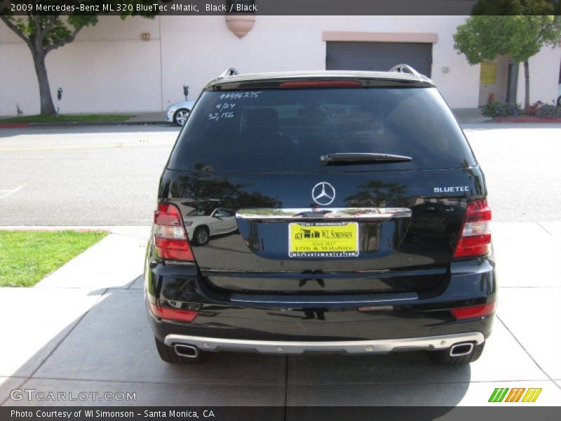 Black / Black 2009 Mercedes-Benz ML 320 BlueTec 4Matic