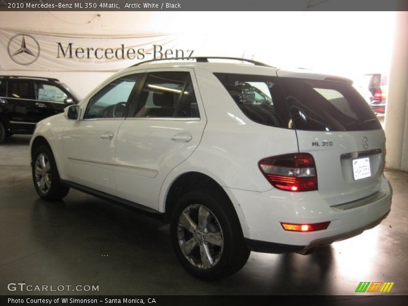 Arctic White / Black 2010 Mercedes-Benz ML 350 4Matic