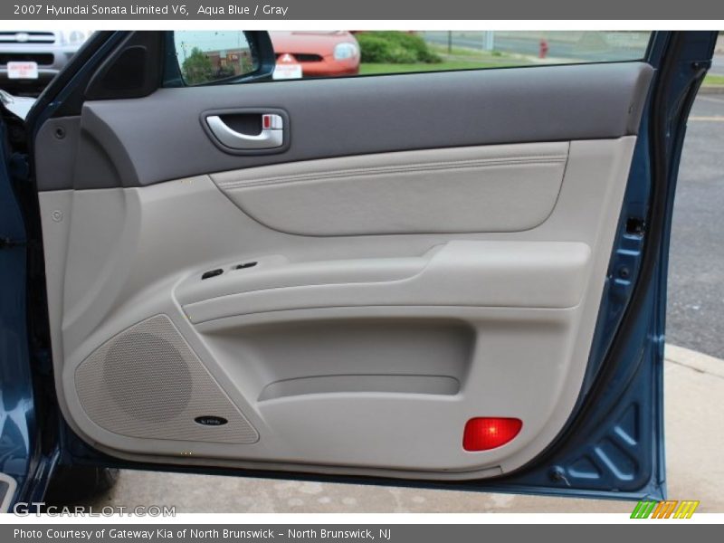 Aqua Blue / Gray 2007 Hyundai Sonata Limited V6
