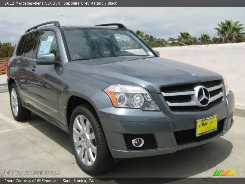 Sapphire Grey Metallic / Black 2012 Mercedes-Benz GLK 350