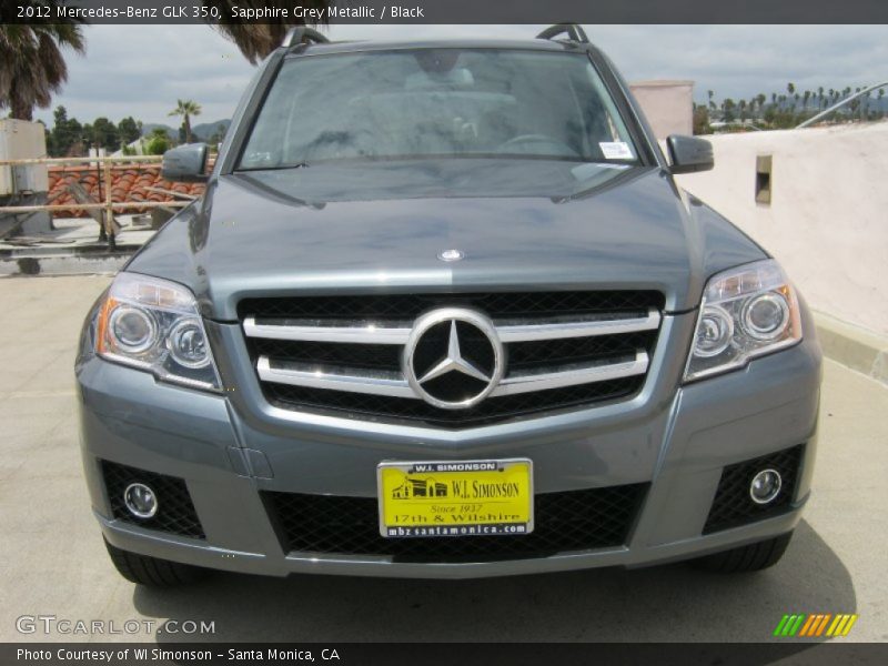 Sapphire Grey Metallic / Black 2012 Mercedes-Benz GLK 350
