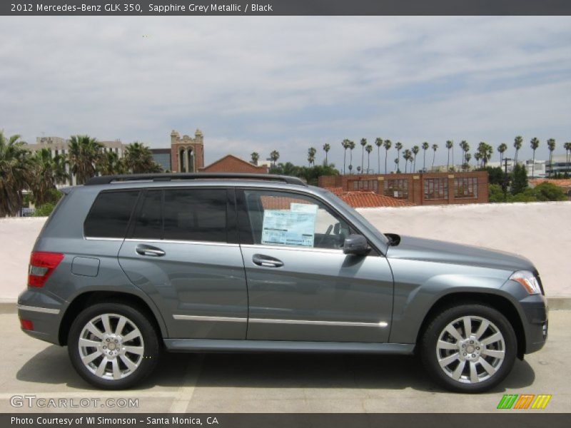 Sapphire Grey Metallic / Black 2012 Mercedes-Benz GLK 350