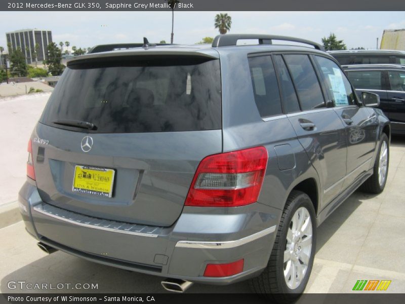 Sapphire Grey Metallic / Black 2012 Mercedes-Benz GLK 350