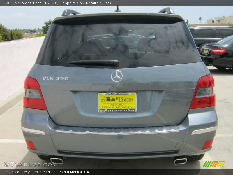 Sapphire Grey Metallic / Black 2012 Mercedes-Benz GLK 350