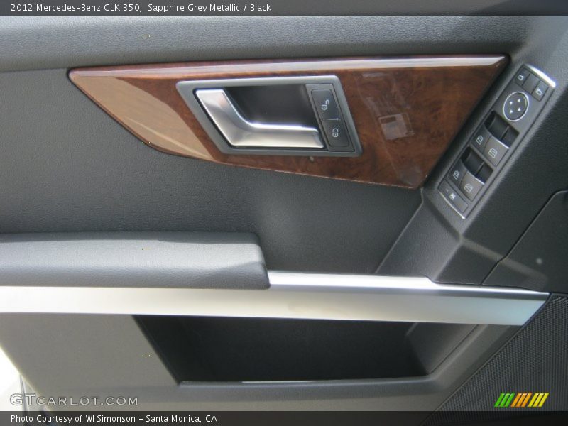 Sapphire Grey Metallic / Black 2012 Mercedes-Benz GLK 350