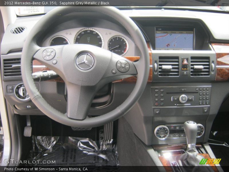 Sapphire Grey Metallic / Black 2012 Mercedes-Benz GLK 350