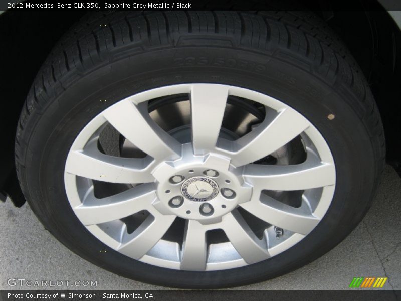 Sapphire Grey Metallic / Black 2012 Mercedes-Benz GLK 350