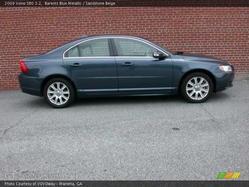 Barents Blue Metallic / Sandstone Beige 2009 Volvo S80 3.2