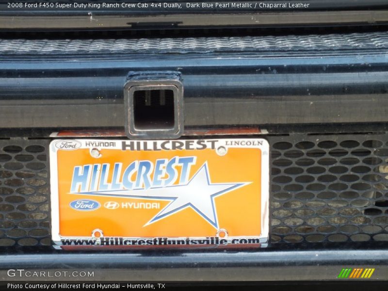 Dark Blue Pearl Metallic / Chaparral Leather 2008 Ford F450 Super Duty King Ranch Crew Cab 4x4 Dually