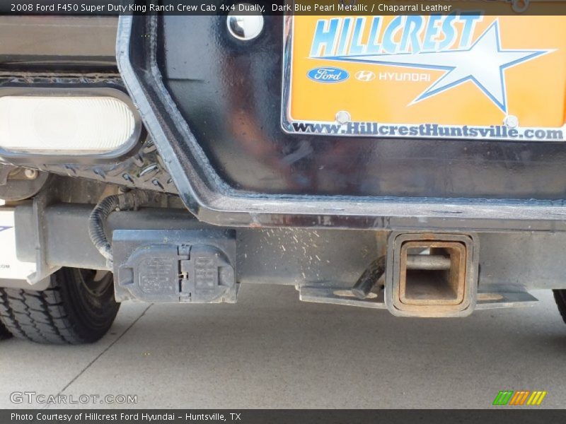 Dark Blue Pearl Metallic / Chaparral Leather 2008 Ford F450 Super Duty King Ranch Crew Cab 4x4 Dually