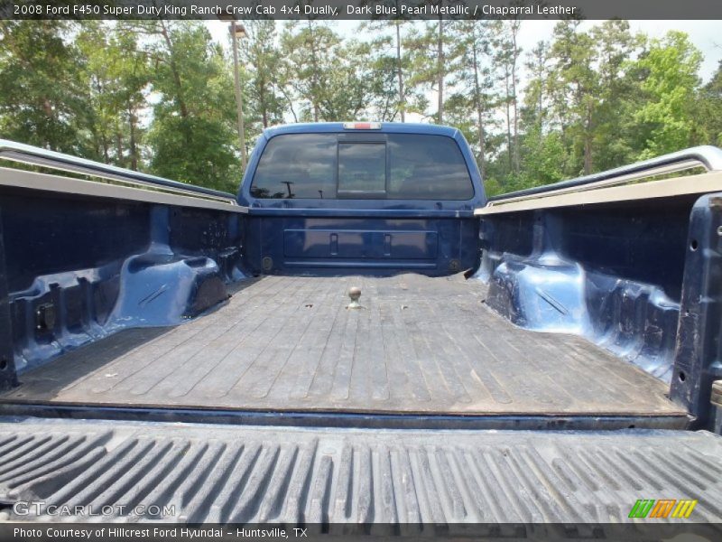 Dark Blue Pearl Metallic / Chaparral Leather 2008 Ford F450 Super Duty King Ranch Crew Cab 4x4 Dually
