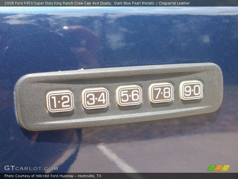 Dark Blue Pearl Metallic / Chaparral Leather 2008 Ford F450 Super Duty King Ranch Crew Cab 4x4 Dually