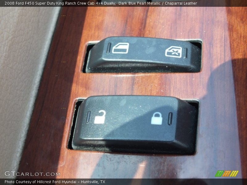 Dark Blue Pearl Metallic / Chaparral Leather 2008 Ford F450 Super Duty King Ranch Crew Cab 4x4 Dually