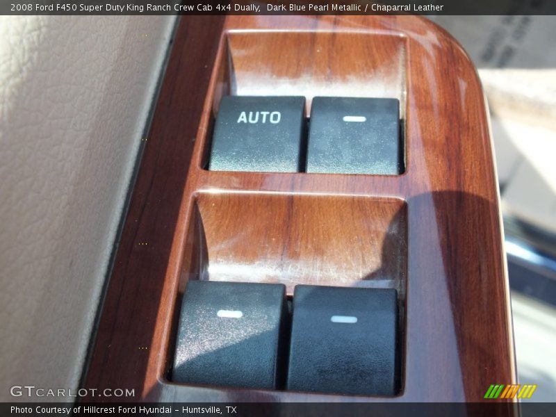 Dark Blue Pearl Metallic / Chaparral Leather 2008 Ford F450 Super Duty King Ranch Crew Cab 4x4 Dually