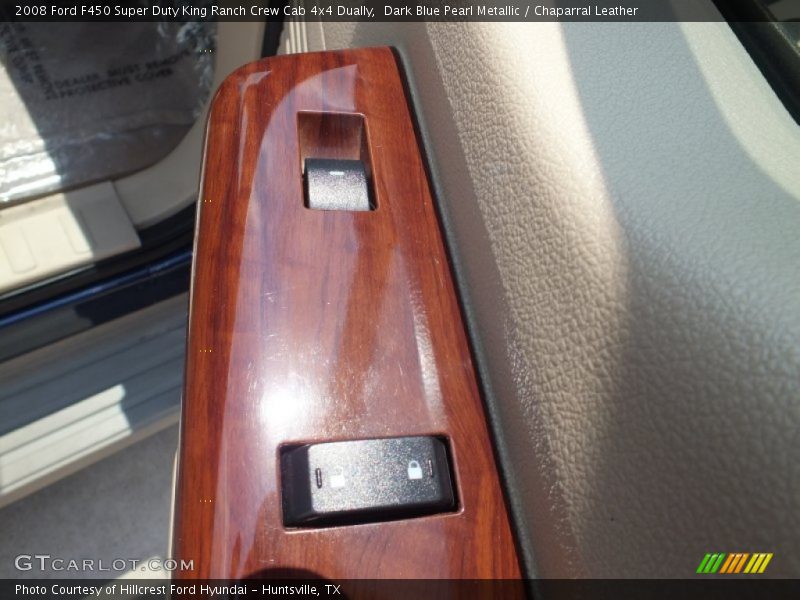 Dark Blue Pearl Metallic / Chaparral Leather 2008 Ford F450 Super Duty King Ranch Crew Cab 4x4 Dually