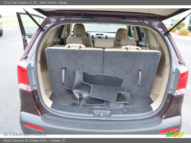 Dark Cherry / Beige 2011 Kia Sorento LX V6