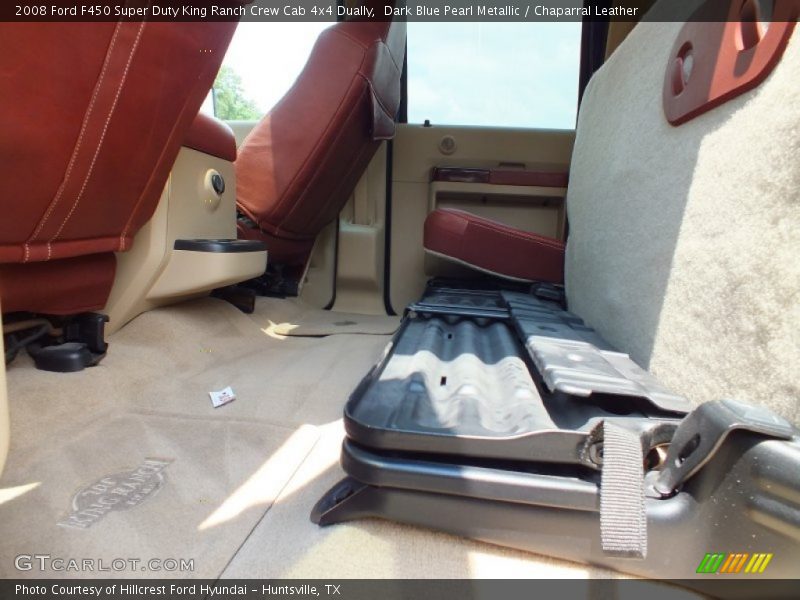 Dark Blue Pearl Metallic / Chaparral Leather 2008 Ford F450 Super Duty King Ranch Crew Cab 4x4 Dually