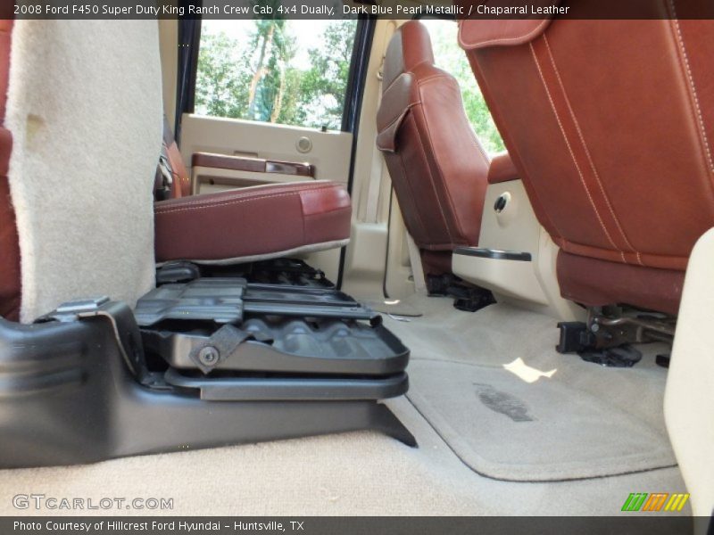 Dark Blue Pearl Metallic / Chaparral Leather 2008 Ford F450 Super Duty King Ranch Crew Cab 4x4 Dually