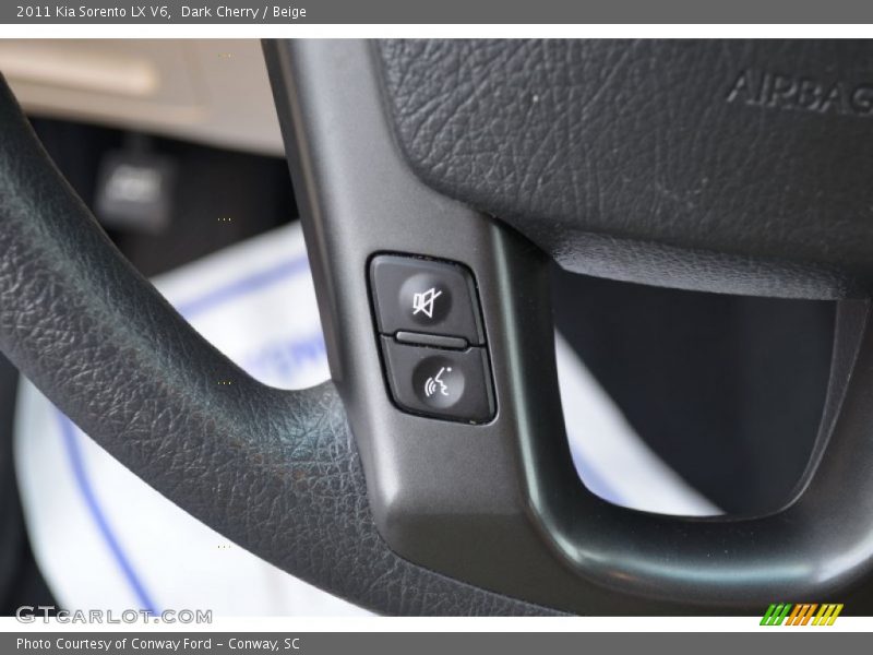 Dark Cherry / Beige 2011 Kia Sorento LX V6