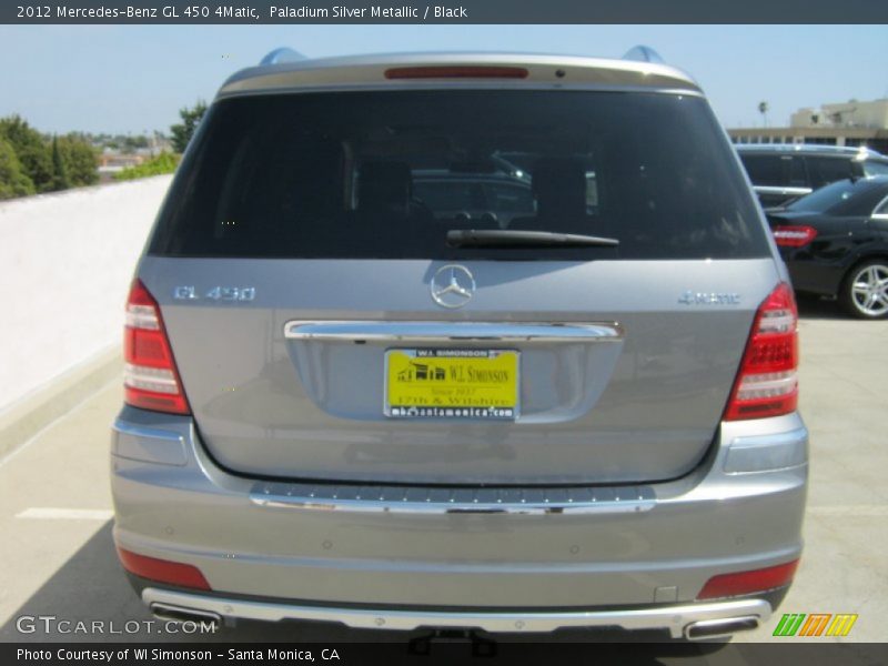 Paladium Silver Metallic / Black 2012 Mercedes-Benz GL 450 4Matic
