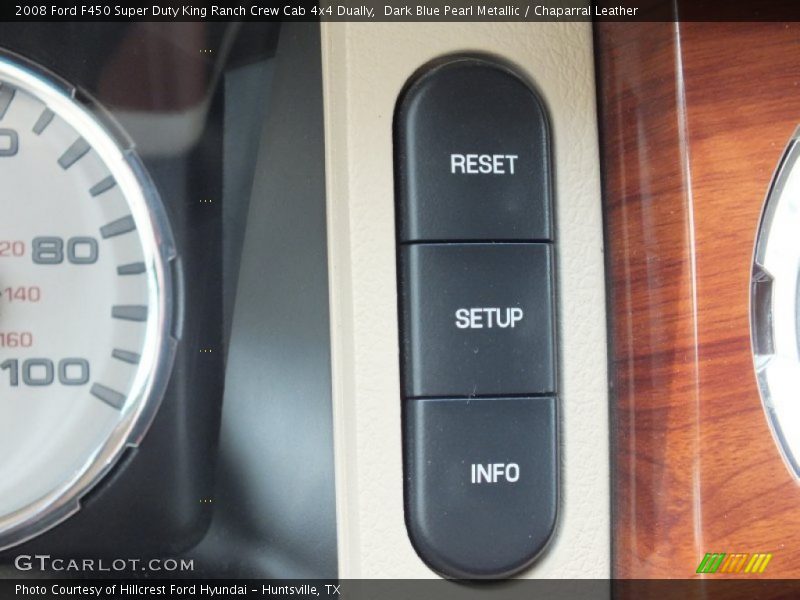 Dark Blue Pearl Metallic / Chaparral Leather 2008 Ford F450 Super Duty King Ranch Crew Cab 4x4 Dually