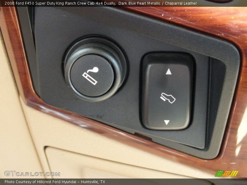 Dark Blue Pearl Metallic / Chaparral Leather 2008 Ford F450 Super Duty King Ranch Crew Cab 4x4 Dually