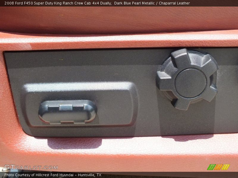 Dark Blue Pearl Metallic / Chaparral Leather 2008 Ford F450 Super Duty King Ranch Crew Cab 4x4 Dually