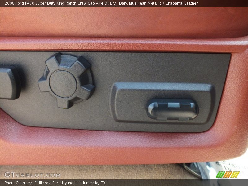 Dark Blue Pearl Metallic / Chaparral Leather 2008 Ford F450 Super Duty King Ranch Crew Cab 4x4 Dually