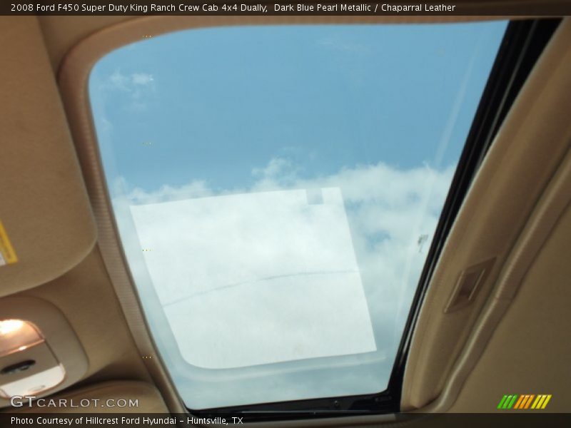 Dark Blue Pearl Metallic / Chaparral Leather 2008 Ford F450 Super Duty King Ranch Crew Cab 4x4 Dually