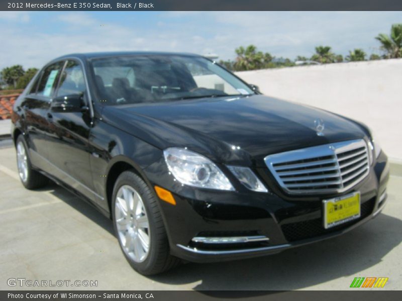 Black / Black 2012 Mercedes-Benz E 350 Sedan