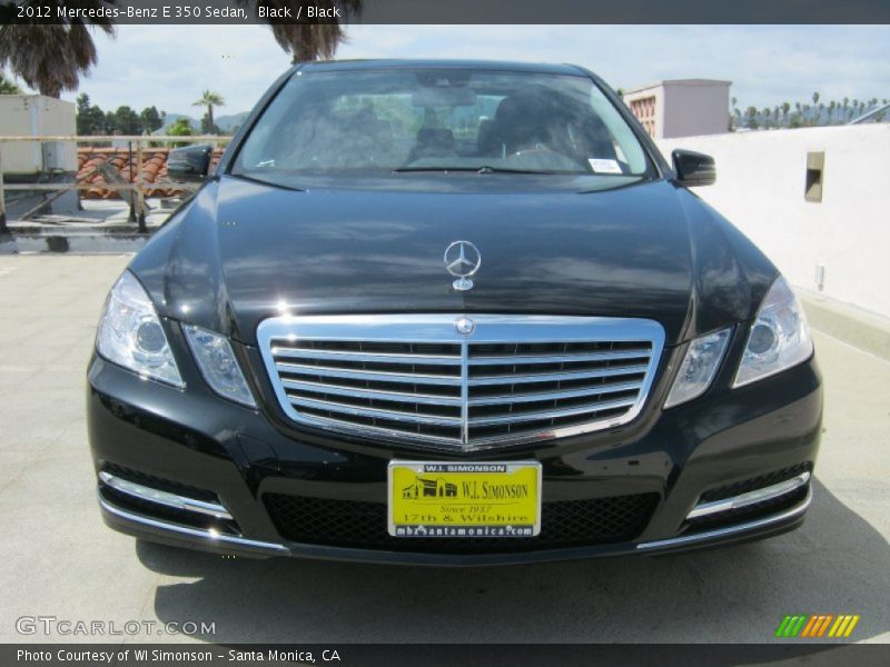 Black / Black 2012 Mercedes-Benz E 350 Sedan