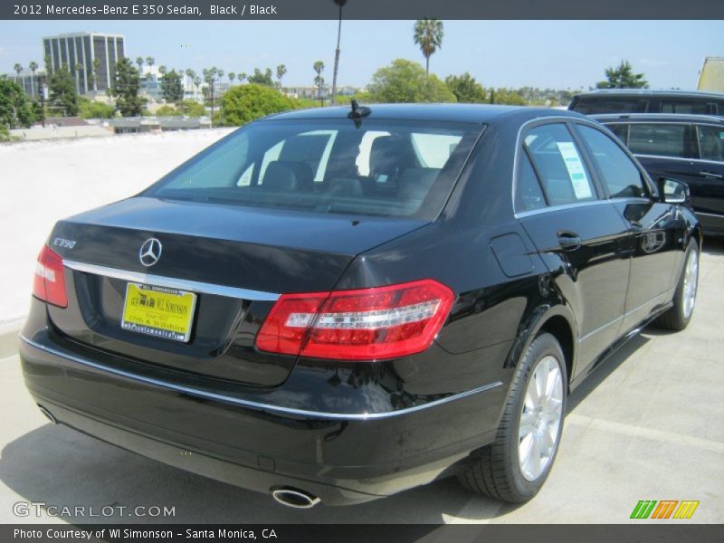 Black / Black 2012 Mercedes-Benz E 350 Sedan
