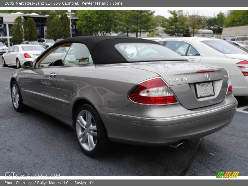 Pewter Metallic / Stone 2009 Mercedes-Benz CLK 350 Cabriolet