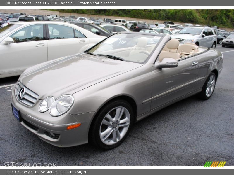 Pewter Metallic / Stone 2009 Mercedes-Benz CLK 350 Cabriolet