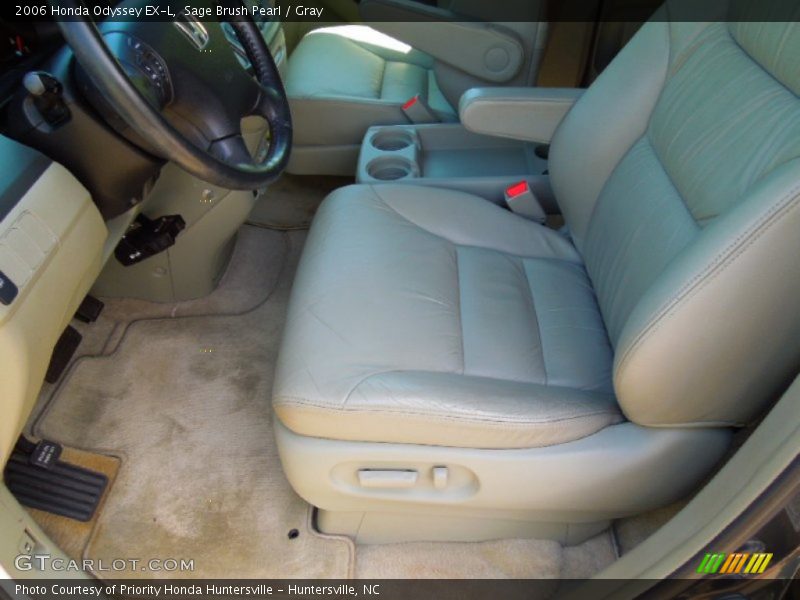 Sage Brush Pearl / Gray 2006 Honda Odyssey EX-L