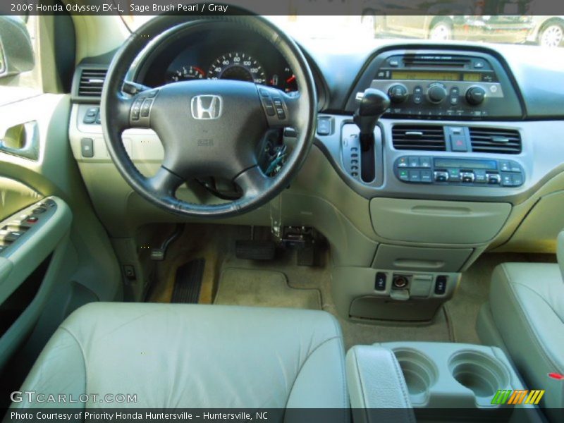 Sage Brush Pearl / Gray 2006 Honda Odyssey EX-L