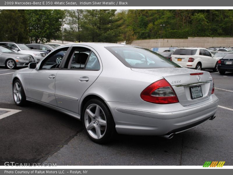 Iridium Silver Metallic / Black 2009 Mercedes-Benz E 350 4Matic Sedan
