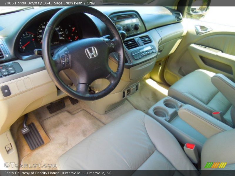 Sage Brush Pearl / Gray 2006 Honda Odyssey EX-L