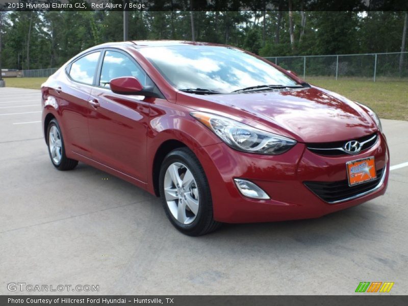 Red Allure / Beige 2013 Hyundai Elantra GLS