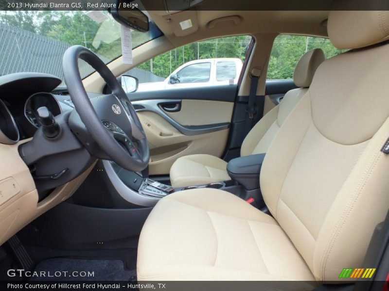  2013 Elantra GLS Beige Interior