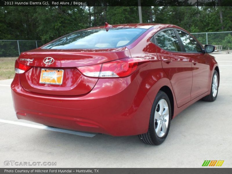 Red Allure / Beige 2013 Hyundai Elantra GLS